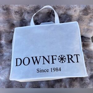 DOWNFORT Luxury White Goose Down feather winter comforter  90" X 90"